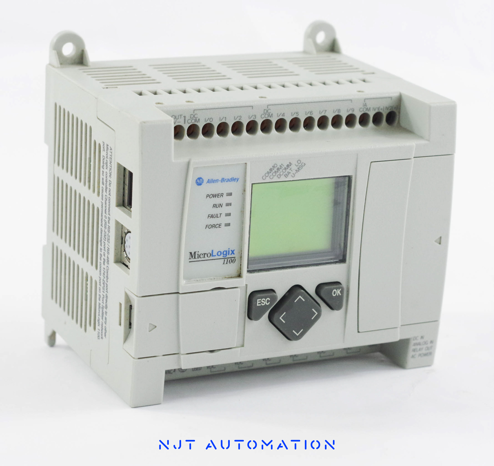 Allen Bradley 1763-L16AWA MicroLogix Processor – front view